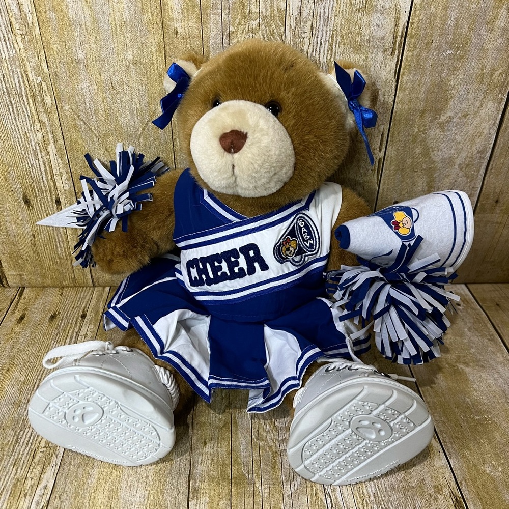 Build-A-Bear Teddy Bear with Cheerleading Uniform